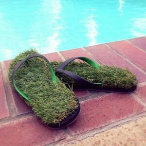 Grass Flip Flops
