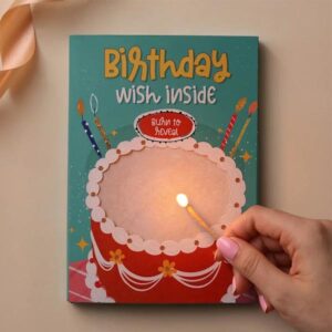 Birthday Hidden Message Fire Card