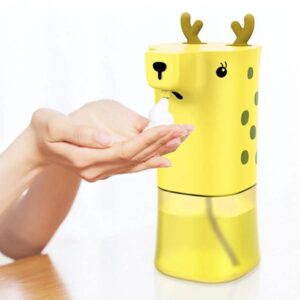 This cute kids soap dispenser is both fun and functional.